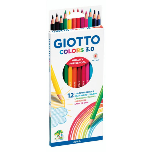 Giotto | Colores 3.0 Lápices de colores | 12 unidades