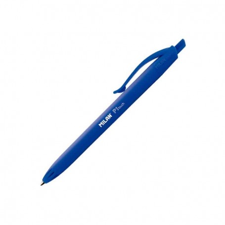 Milán | Bolígrafo retráctil P1 Touch de 1 mm | Azul