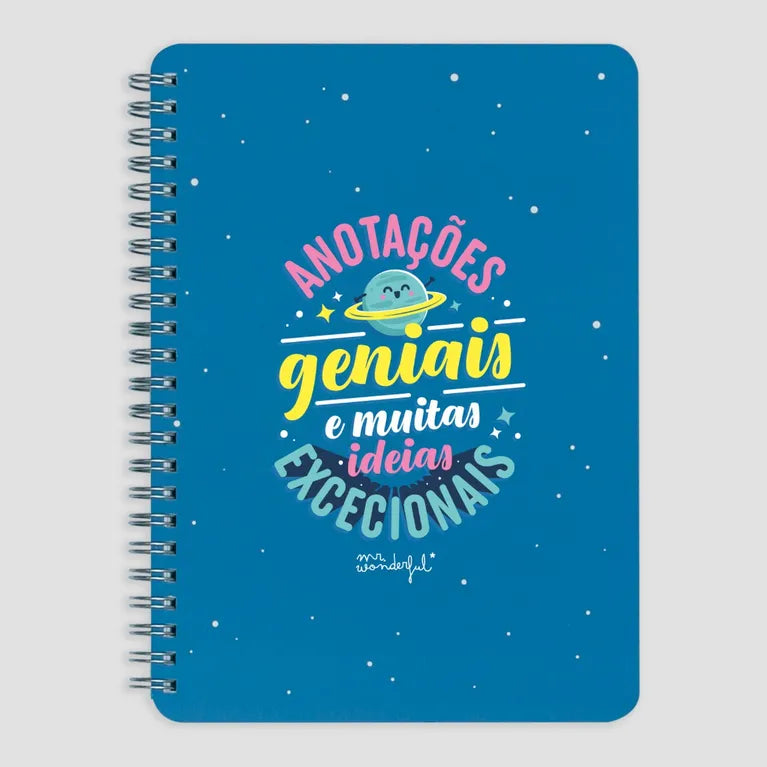 Cuaderno rayado A5: notas geniales y muchas ideas excepcionales