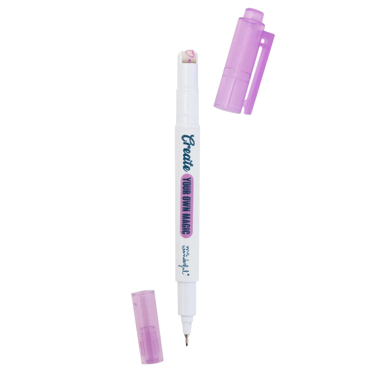 Set of color pens with stamp