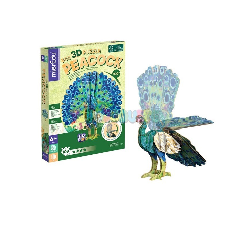 Puzzle 3D Pavão Real