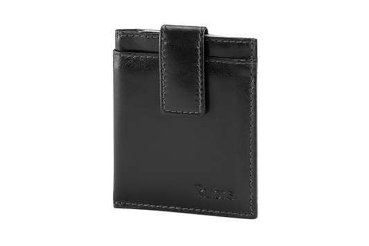 Rojo | Cartera de Hombre Extra Pequeña de Piel con Monedero y RFID | Marrón