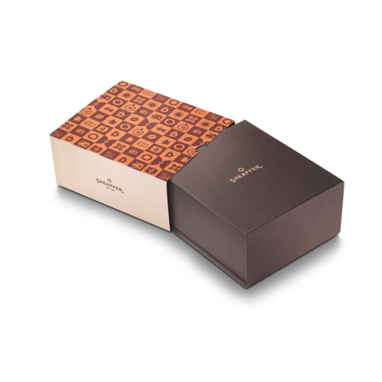 SHEAFFER 100 - Conjunto caneta + tinteiro coffe Edição limitada
