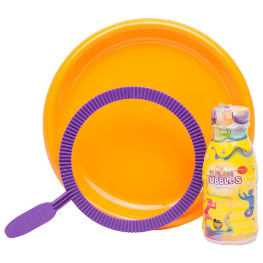 Set bolas de sabão 250ml c/ prato e anel