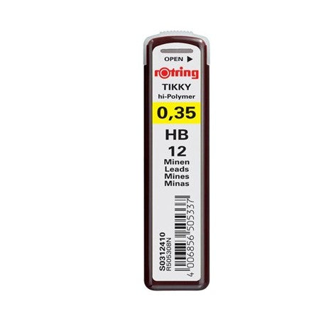 rotring | Minas para tubo de portaminas | 0,35 HB