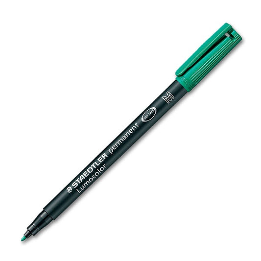Staedtler | Marcador Permanente Lumocolor Superfino | Verde