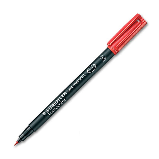 Staedtler | Marcador Permanente Lumocolor Superfino | Vermelho
